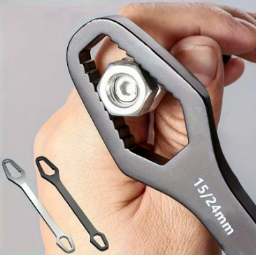 Universal Self-Tightening Wrench — Adjustable 3–17mm Double-Ended Spanner