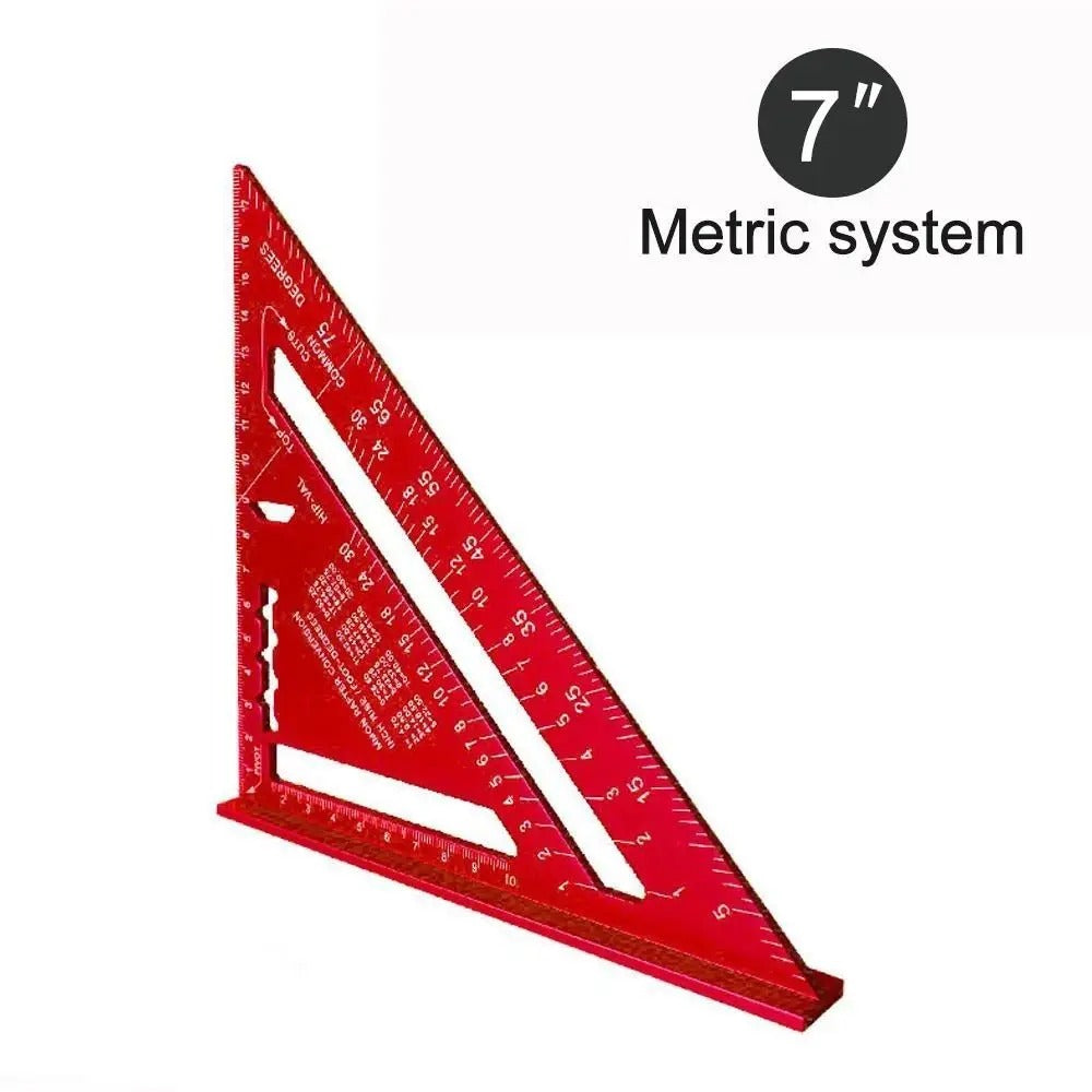 7-Inch Aluminium Speed Square — Precision Angle Ruler & Protractor