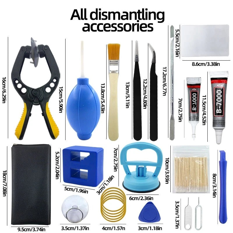 Precision Phone Repair Tool Kit — 14-Piece Screen Opening & Disassembly Set