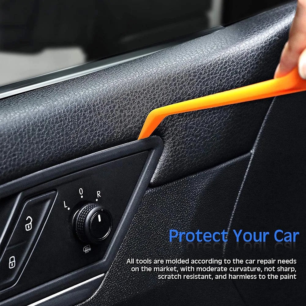 Car Trim Removal Tool Kit — 4-Piece Panel & Clip Puller Set